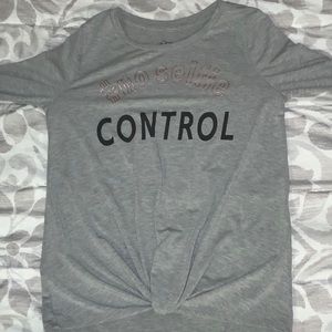 “#no selfie control” long sleeve t-shirt